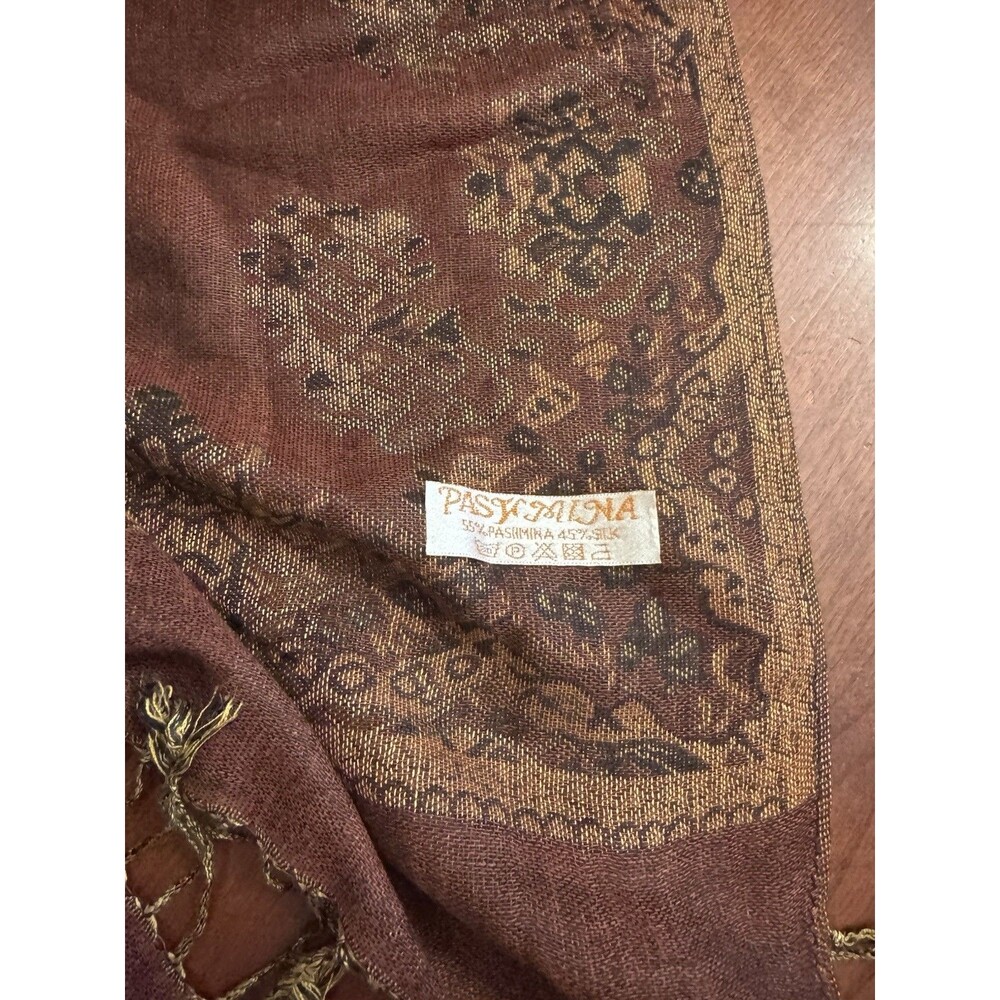 Pashmina Scarf Shawl,Paisley, Multicolored ScarfThis retro Pashmina ShawL - Picture 2 of 10